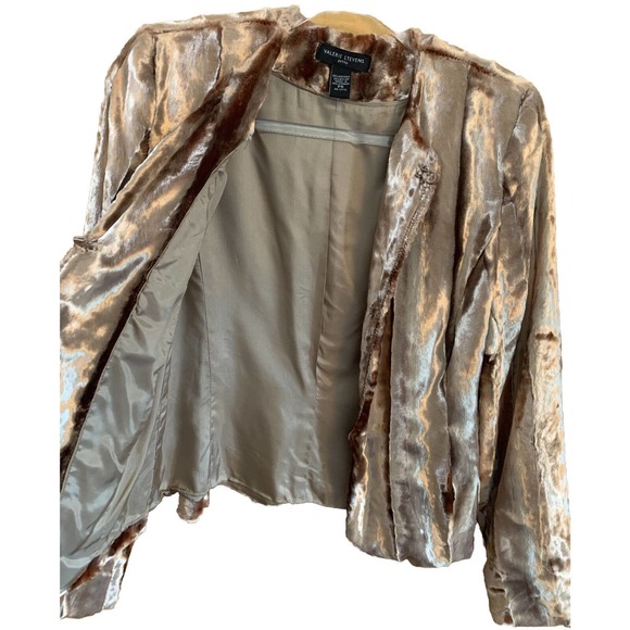 EUC, Valerie Stevens Teddy Jacket Women’s Size Small Petite - Picture 7 of 16